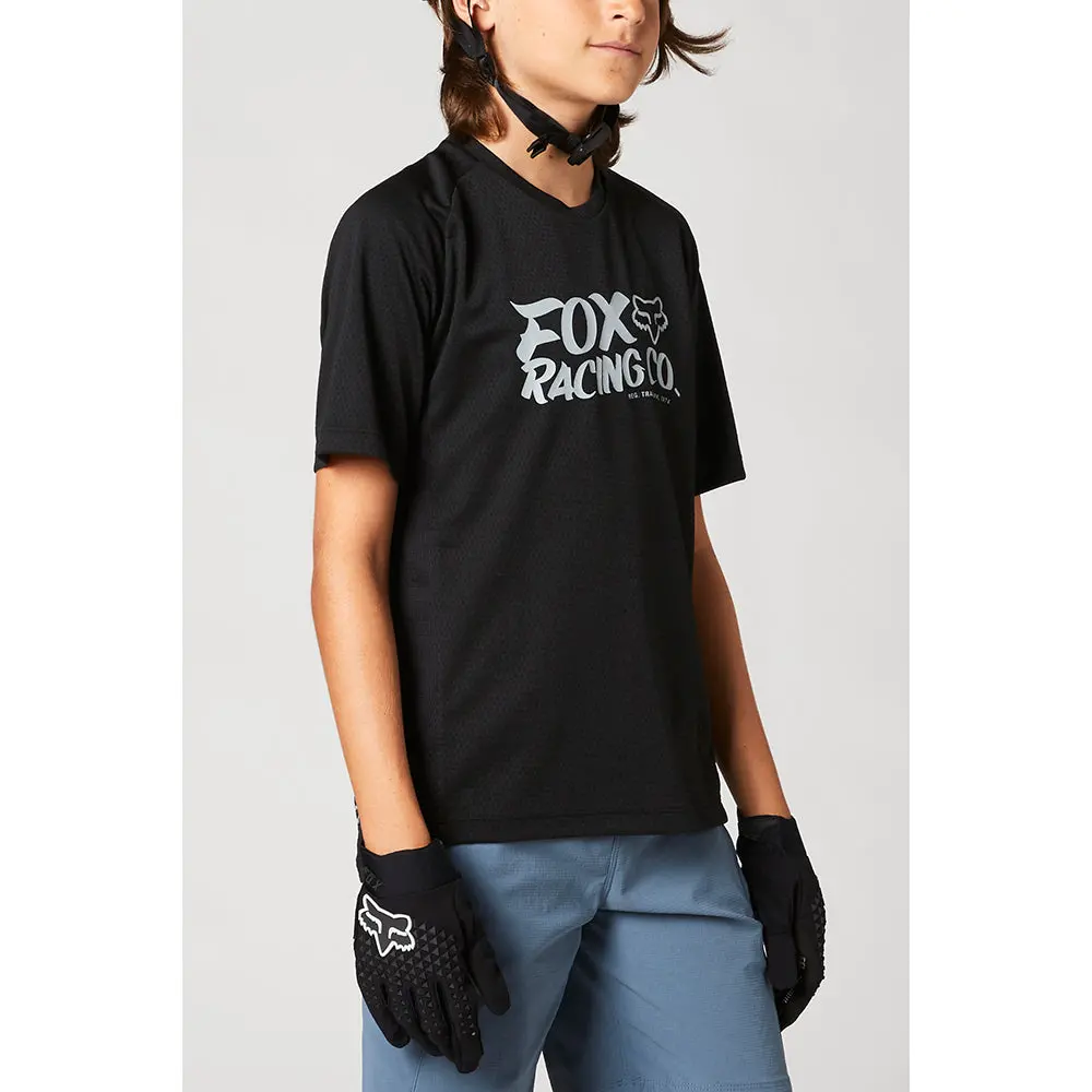 Fox Youth Defend Ss Jersey [Black] 1