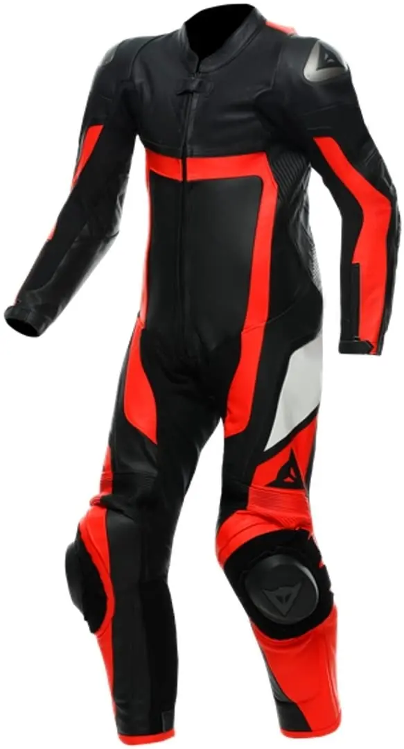 Dainese Gen-Z Junior Leather 1Pc Suit Perf. Red Black 1