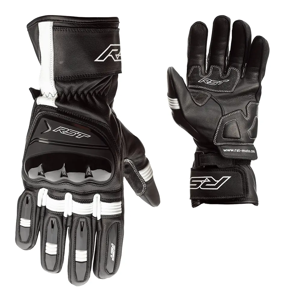 Rst Pilot Leather Glove [Black/White] 1