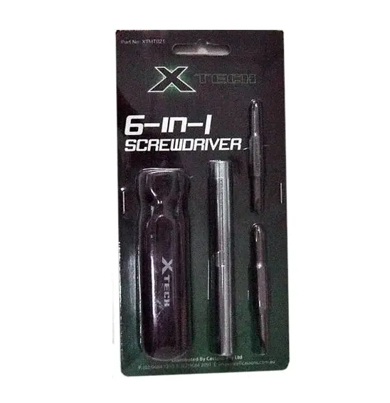 X-Tech Screwdriver 6-In-1 1