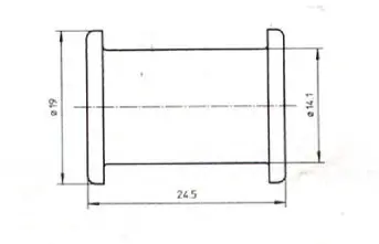 B & H Standard - Grommet 24.5 X 1.4 - Rubber 1