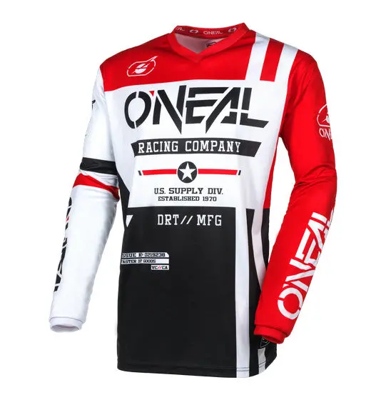 O'neal 2026 Element Warhawk Jersey - Black/White/Red 1