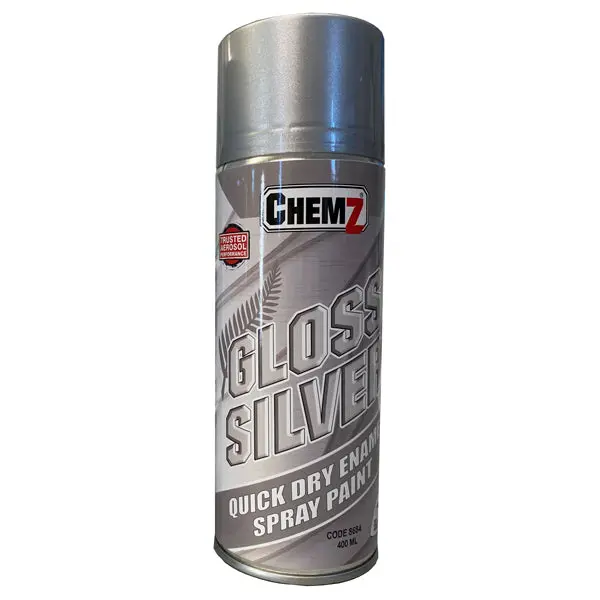 Chemz Enamel Paint Gloss Silver (400 Ml) 1