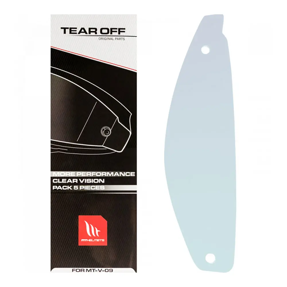 Mt Visor Kit Tear-Off Mt-V-09 & Mt-V-29 [Clear] 5 Pcs 1