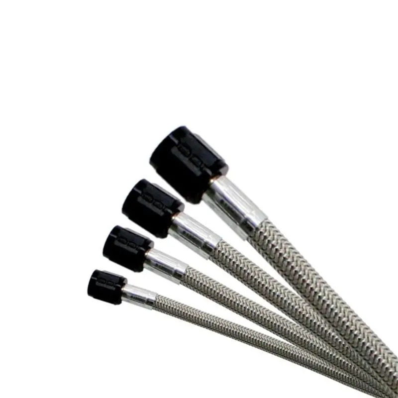 Nitrous Express 4An Stainless Steel Braided Hose – 14-Foot Black Assembly 1