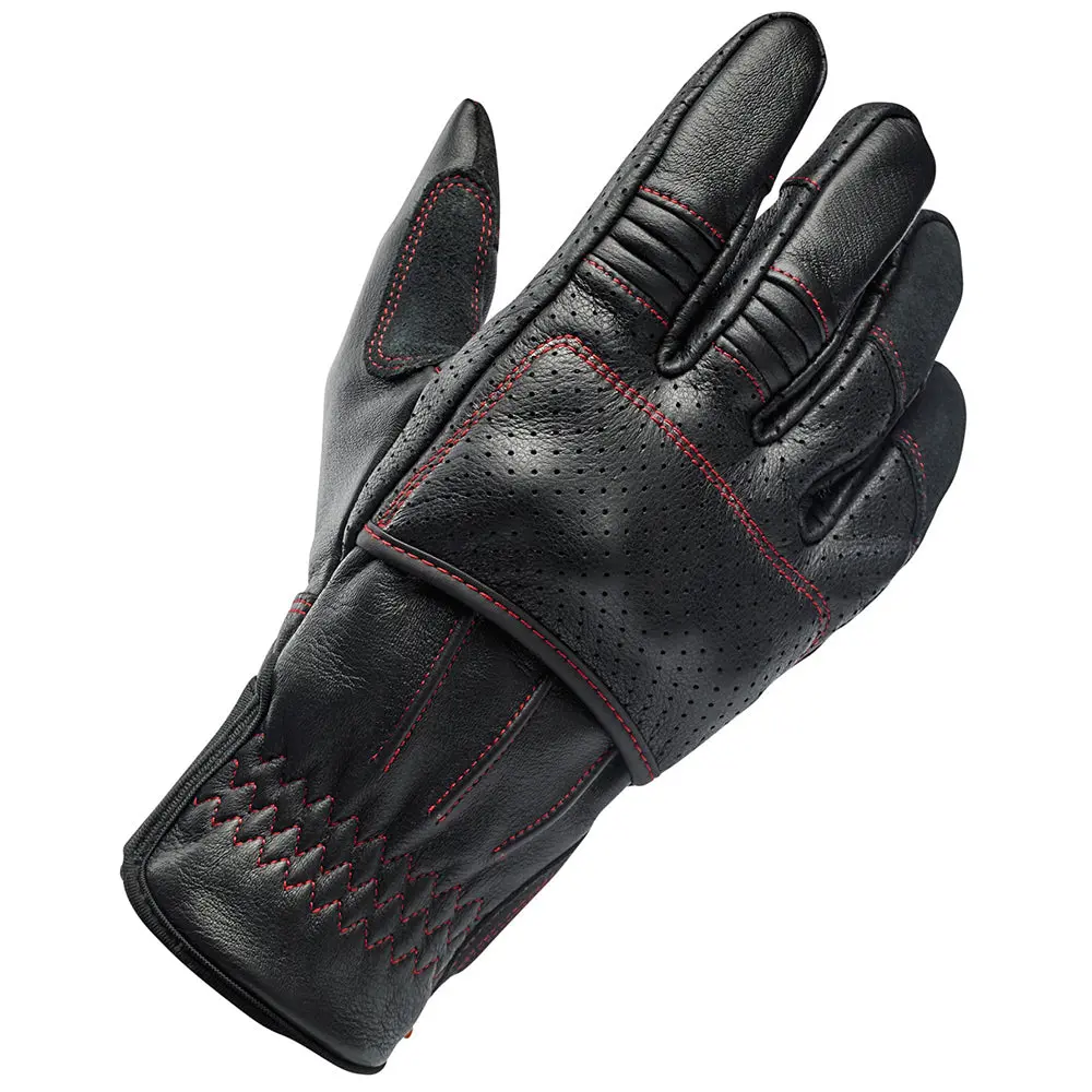 Biltwell Borrego Leather Glove [Redline] 1