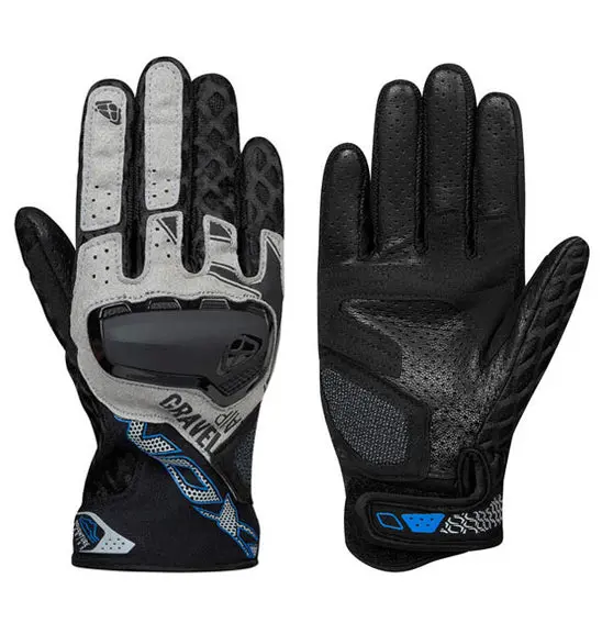 Ixon Gravel Air Glove Blk/Gry/Blu - Lightweight Adventure 1
