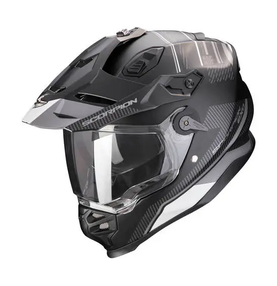 Scorpion Exo Adf-9000 Air Desert - Matt Black Silver 1