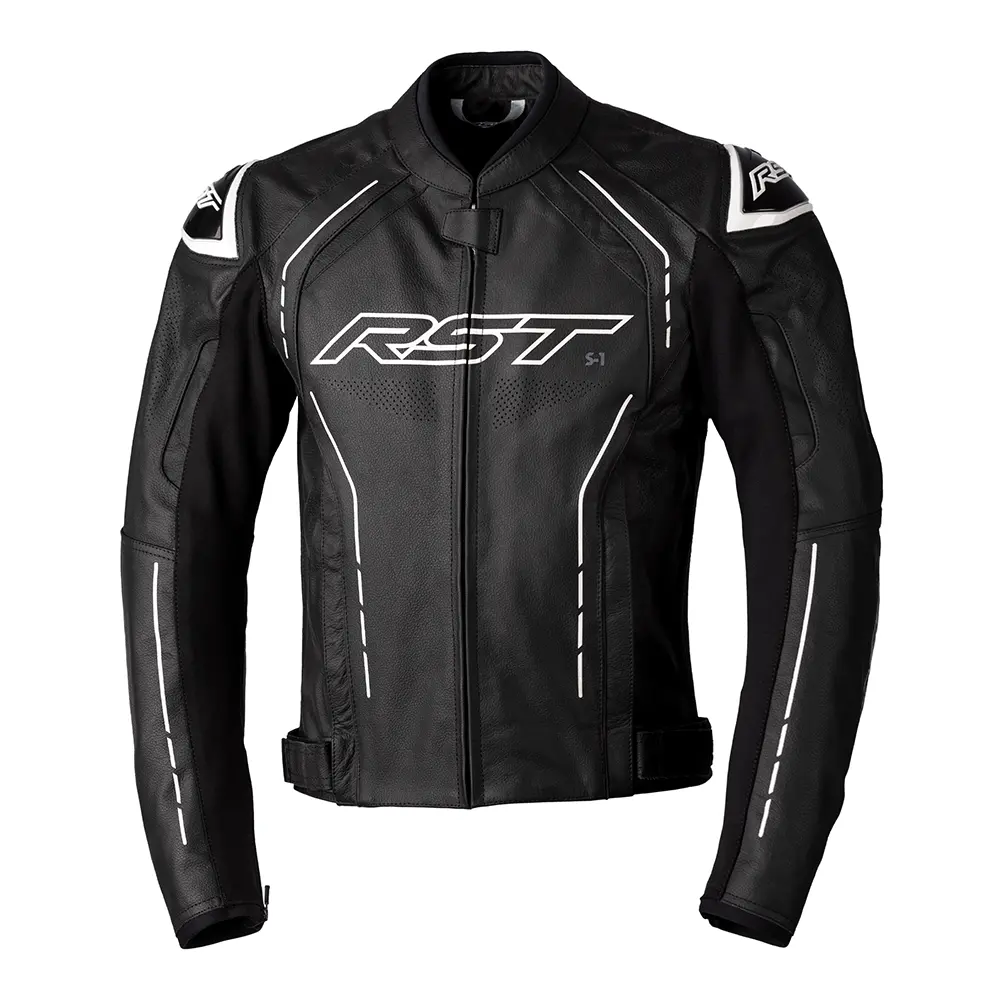 Rst S1 Ce Leather Jacket [Black/White] 1