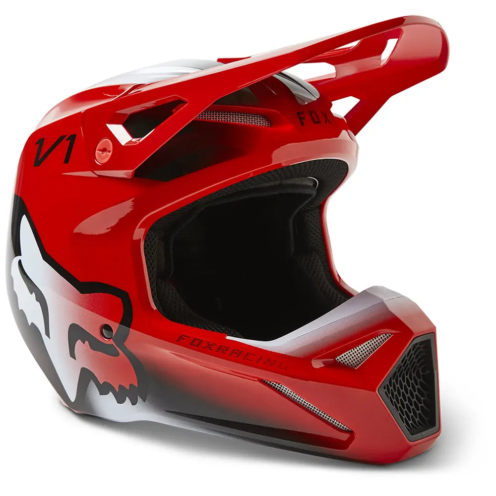 Fox Youth V1 Toxsyk Helmet Mips Ece [Flo Red] Ys 1