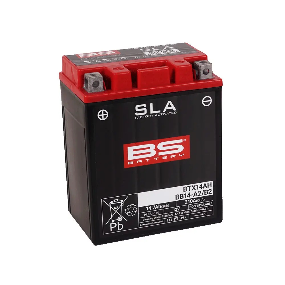 Bs Battery Btx14ah / Bb14-A2/B2 Sla (Ytx14ah-Bs) 1