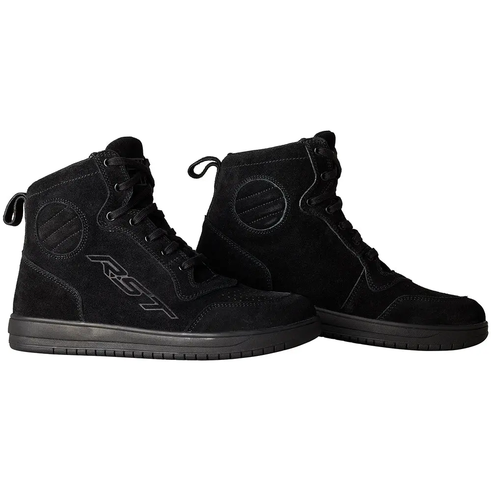 Rst Hitop Moto Sneaker Ce Boot [Black Suede] 1