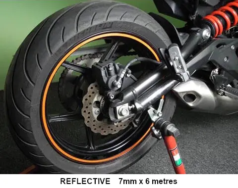 Keiti Reflective Wheel Stripe Ws800o [Orange] 1