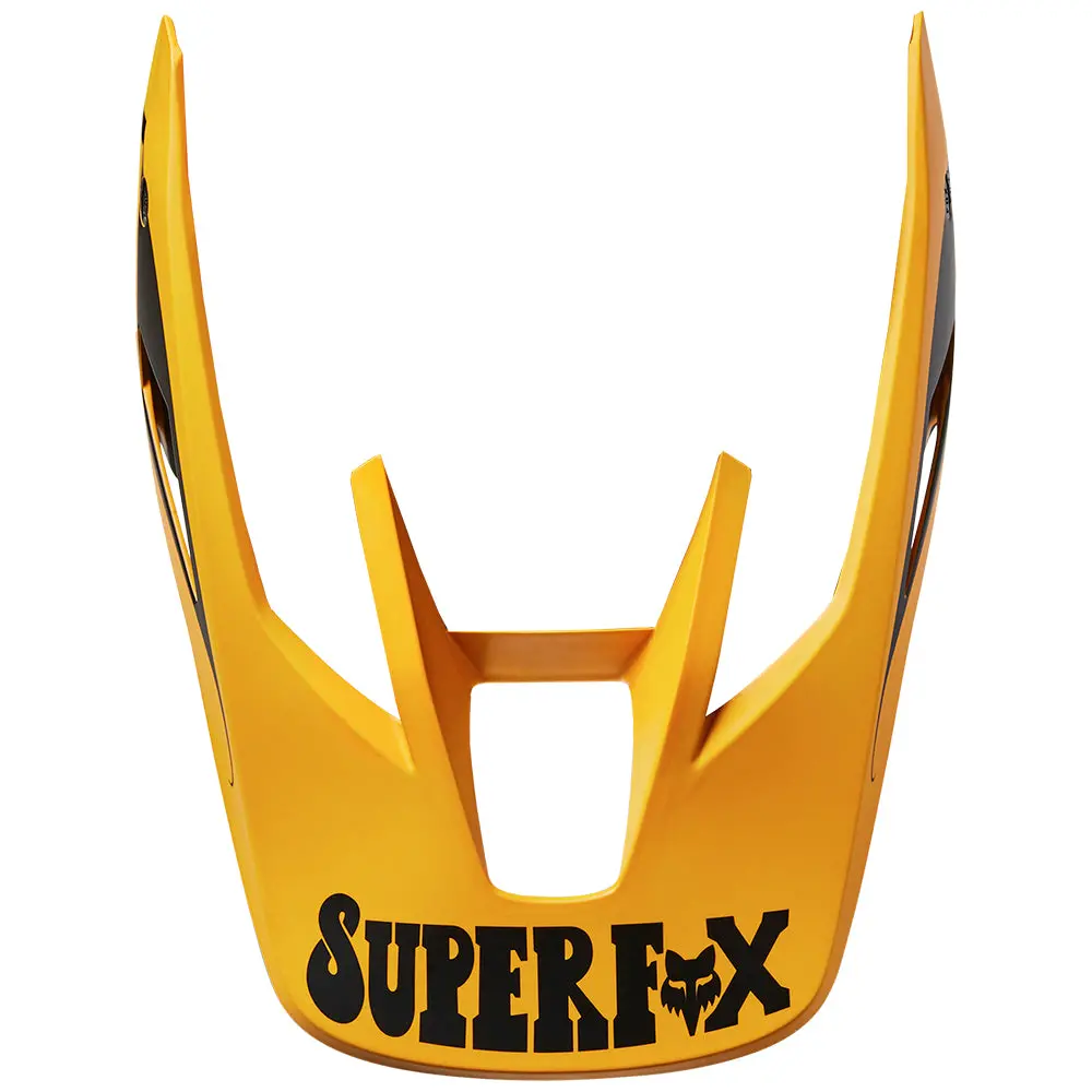 Fox Mx22 V3 Rs Helmet Visor Super Trik [Black/Yellow] 1