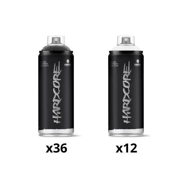 Mtn Hardcore Black & White X48 - Bundle 1