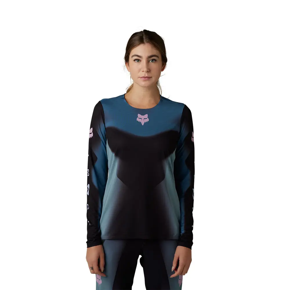 Fox Womens Flexair Ls Jersey Ts57 [Black] 1