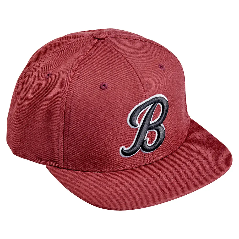 Biltwell Script B Snap Back Hat [Maroon] 1