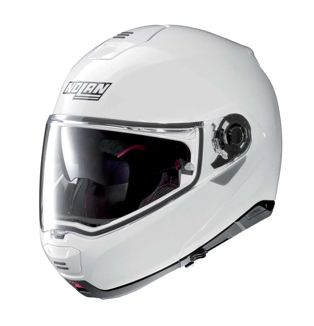 Nolan N100-5 N-Com Flip Face Helmet - White 1