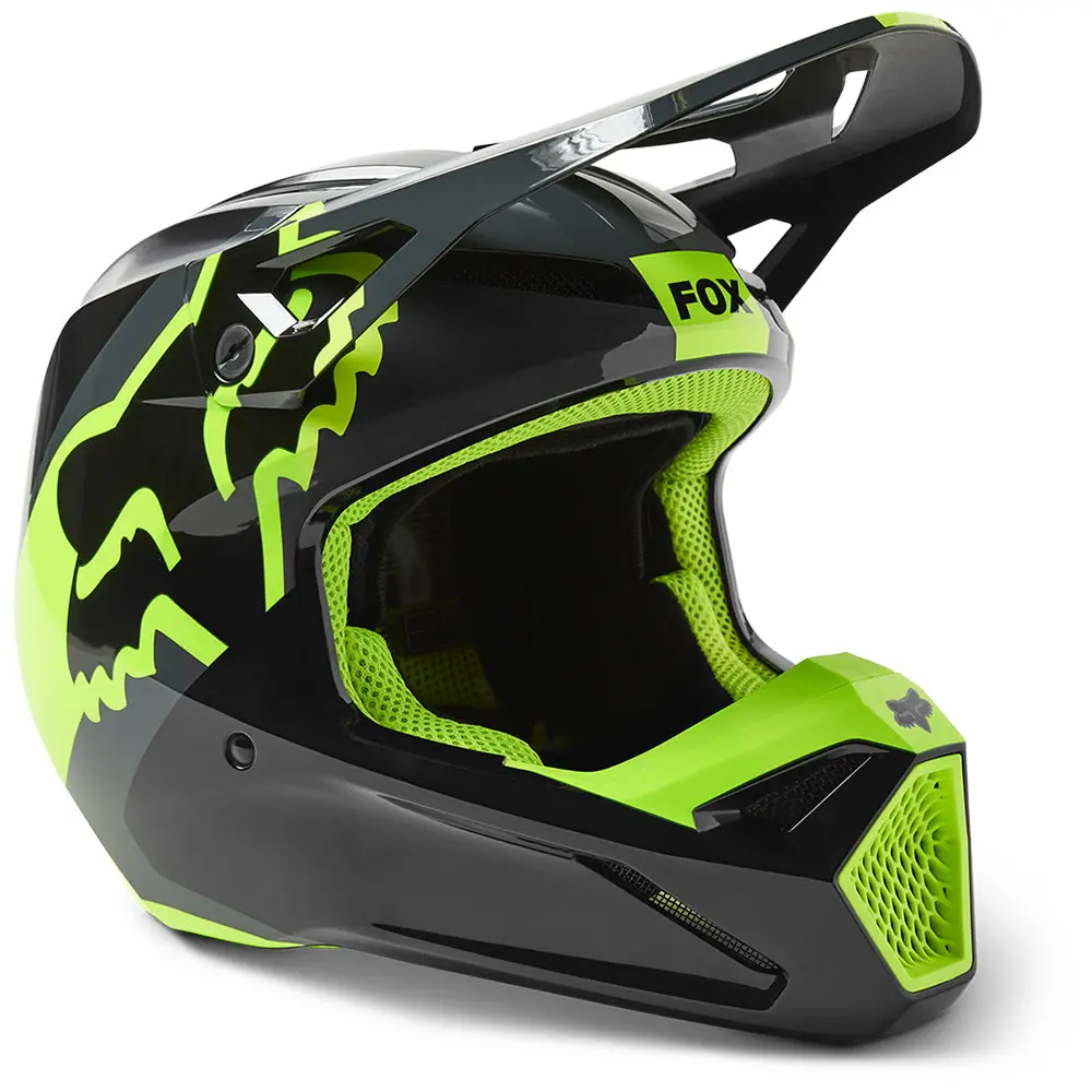 Fox Youth V1 Xpozr Helmet Mips Ece [Black/Grey] Ys 1