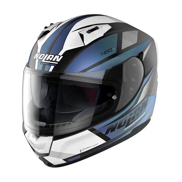 Nolan N60-6 Full Face Helmet - Black/Blue/White - Xxl Only 1