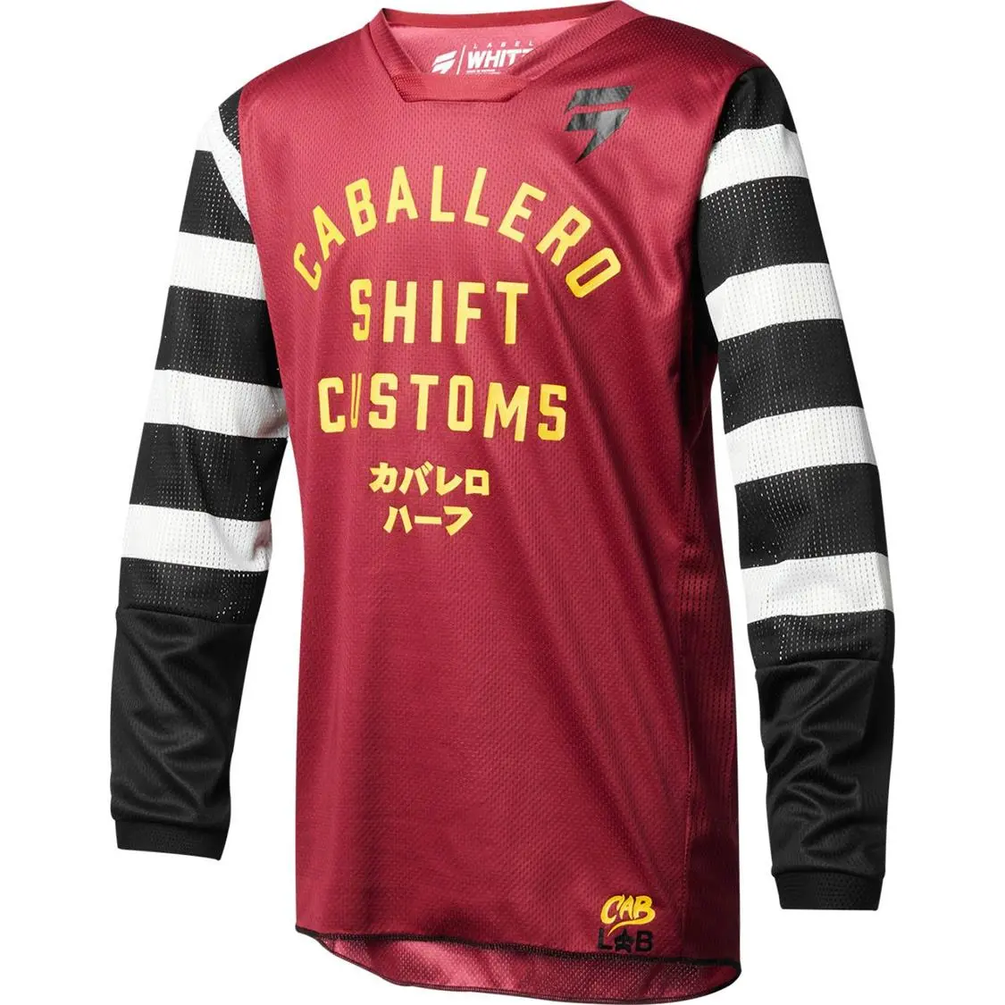 Shift Youth Whit3 Caballero X Lab Jersey [Dark Red] Xl 1