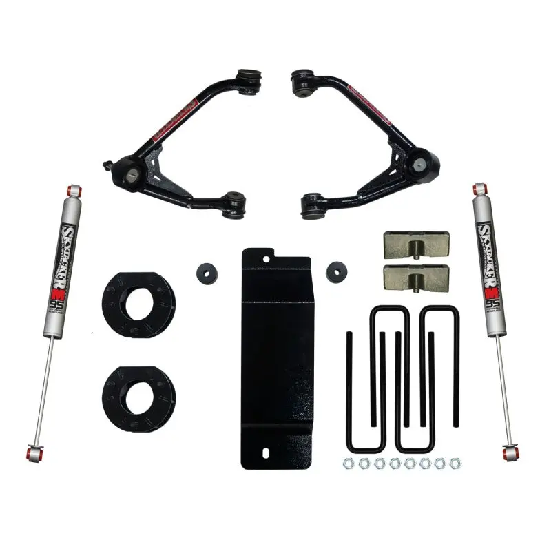 Skyjacker 3.5–4 Inch Upper Control Arm Lift Kit For 2007–2013 Gm 1500 4Wd Trucks With Rear Monotube M9500 Shocks 1