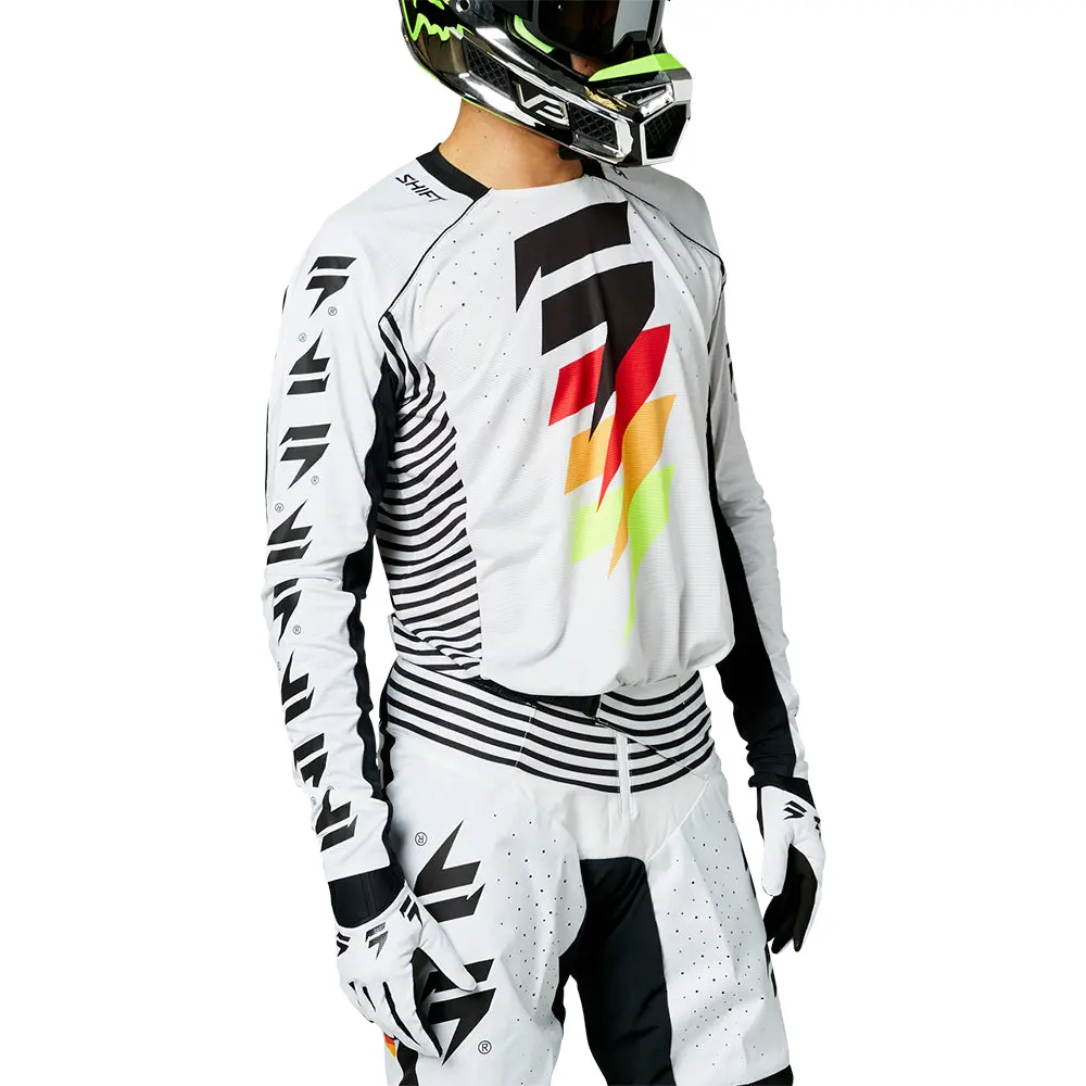 Shift Black Label Targa Jersey [White/Black] 1