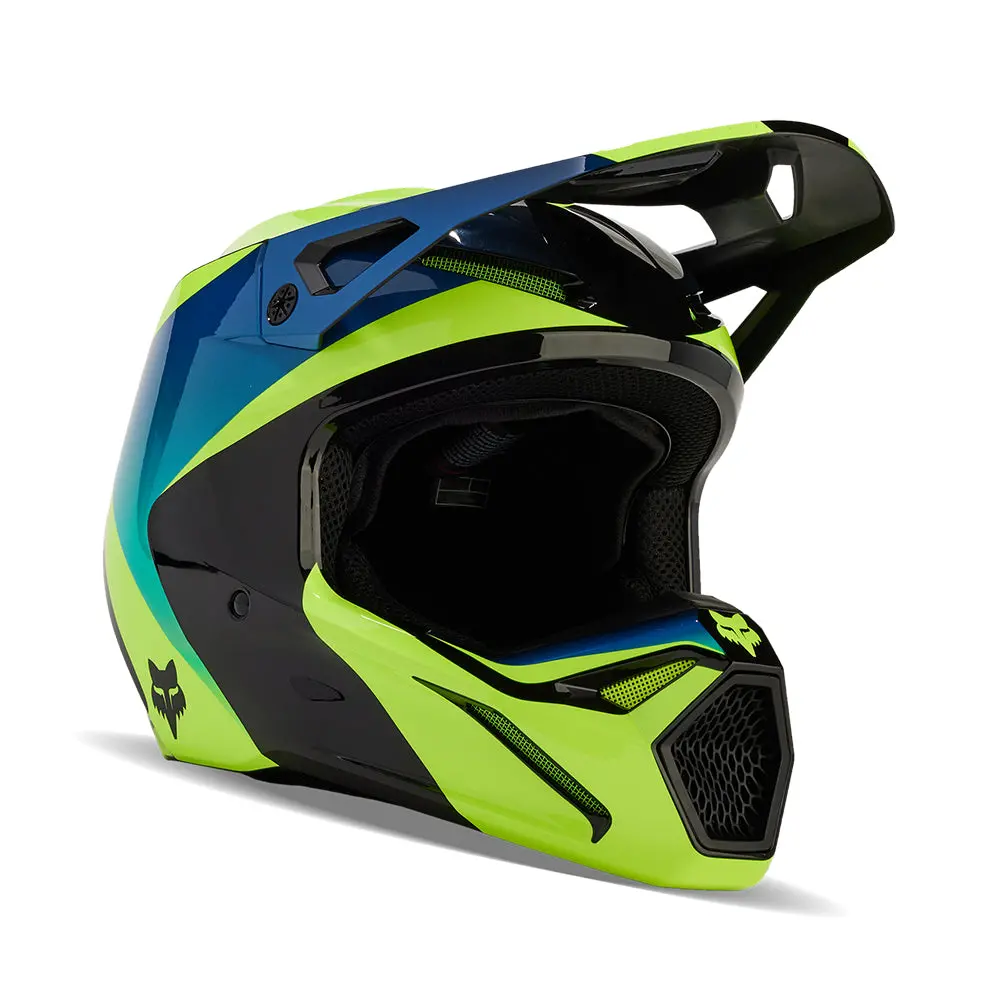 Fox V1 Streak Helmet Mips Ce [Black/Yellow] 1