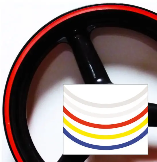 Wheel Rim Stripe Sticker Set - Reflective 1