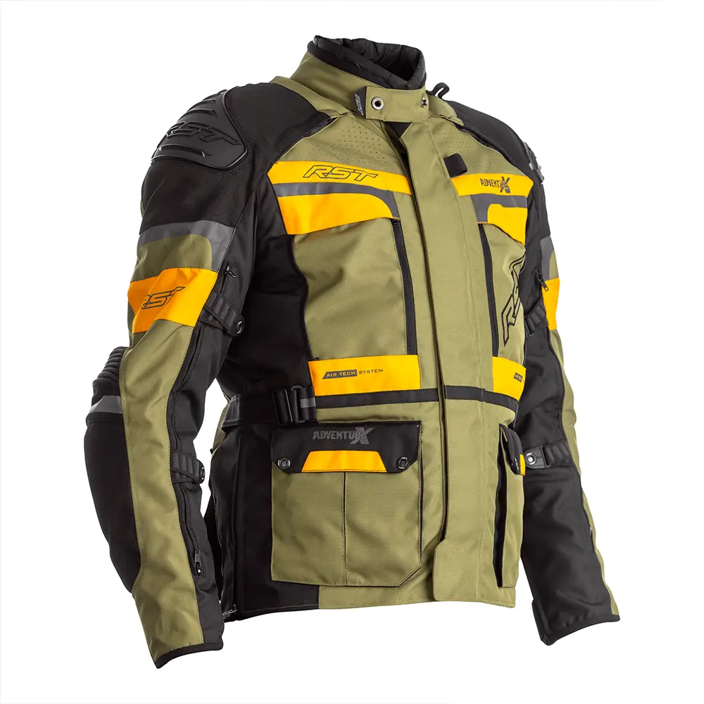 Rst Pro Series Adventure-X Ce Textile Jacket [Green/Ochre] 1
