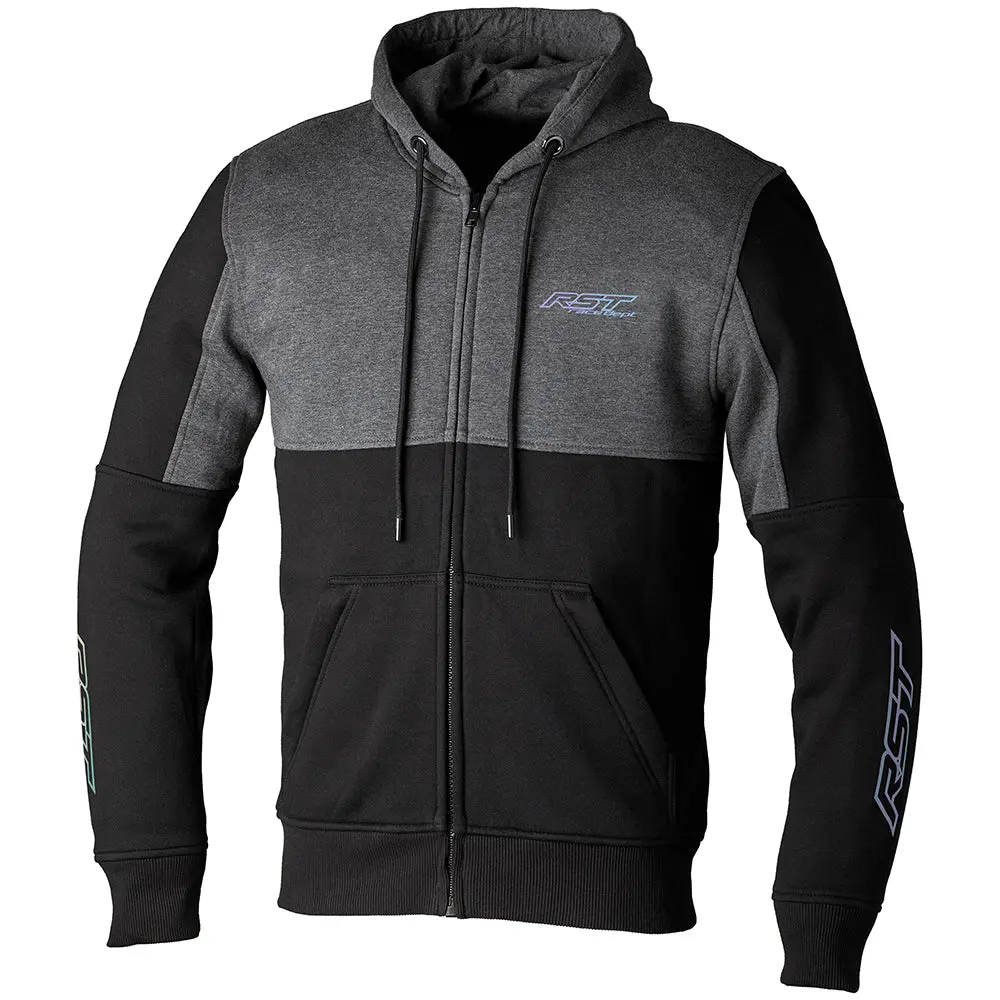 Rst Team Zip Through Ce Textile Hoodie [Black] 1