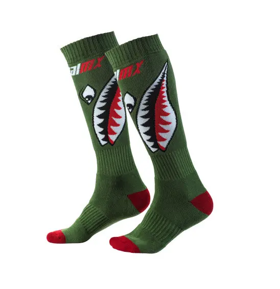 O'neal Youth Pro Mx Bomber Sock - Green 1