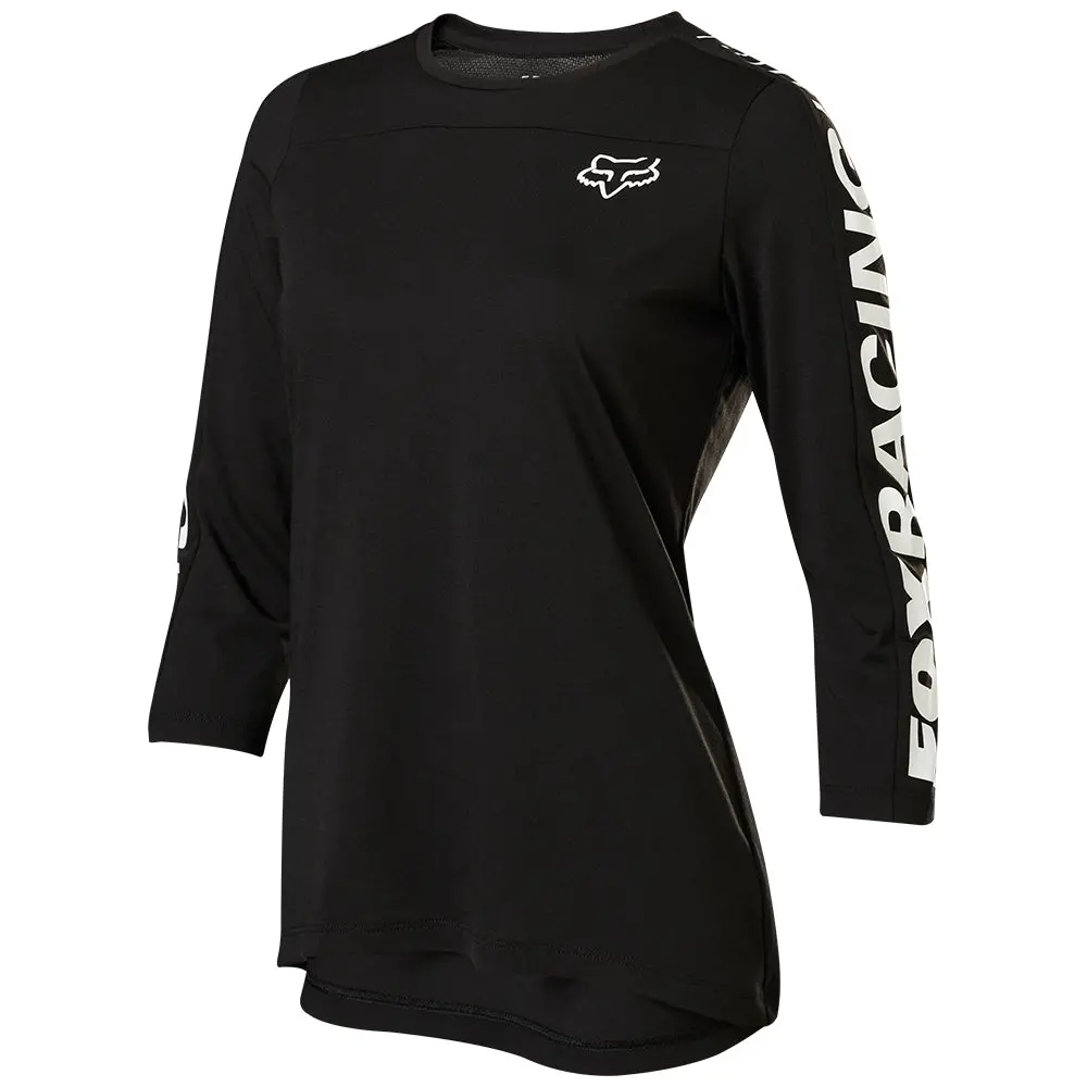 Fox Womens Ranger Dri-Release 3/4 Jersey [Black] 1