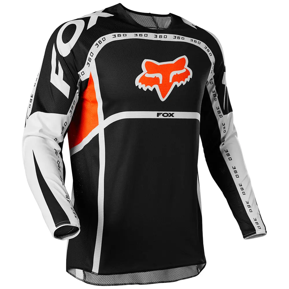 Fox 360 Dvide Jersey [Black/White/Orange] 1