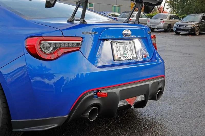 Perrin Rear Tow Hook Kit For Subaru Brz, Scion Fr-S & Toyota 86 – Red Finish 2
