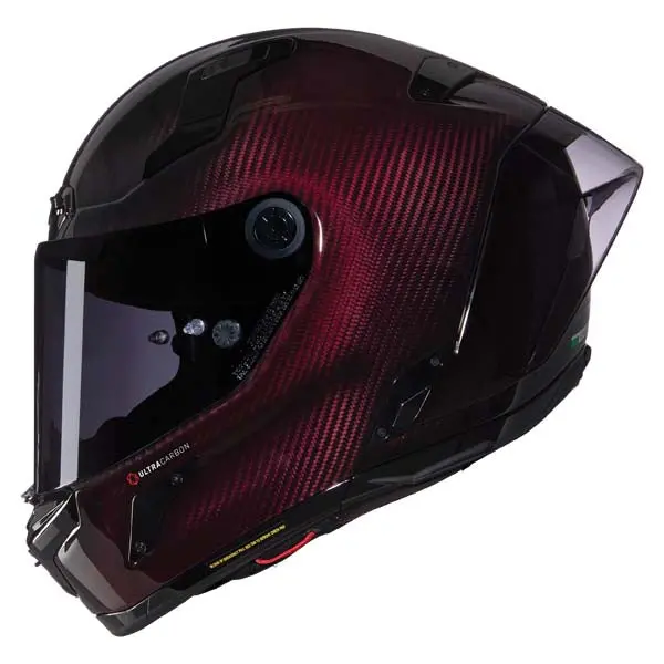 Nolan Xseries X-804 Rs Ultra Carbon Full Face Helmet - Liquido Red 1