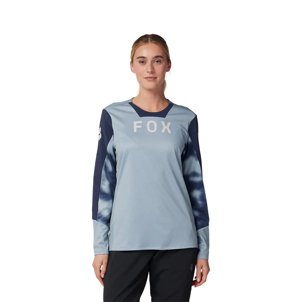Fox Womens Defend Ls Jersey Taunt [Gunmetal] 1