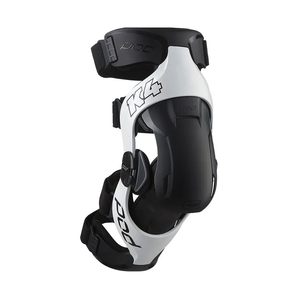 Pod K4 2.0 Knee Braces White/Black Pair 1