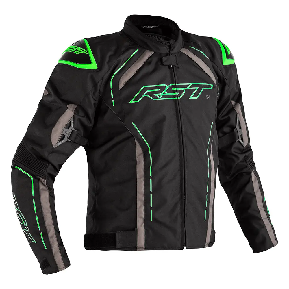 Rst S-1 Ce Textile Jacket [Black/Neon Green] 1