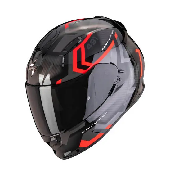 Scorpion Exo-491 Spin - Black/Red 1
