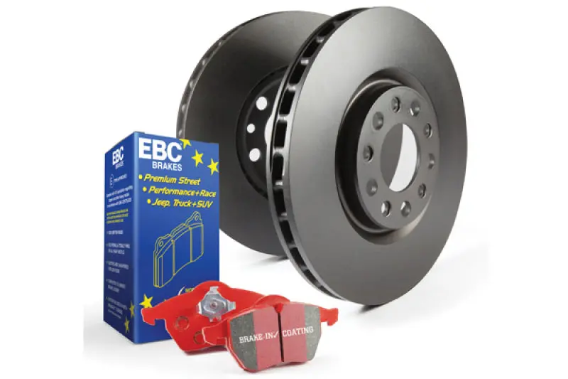 Stage 12 High-Performance Brake Kit: Ebc Redstuff Pads + Rk Rotors 1