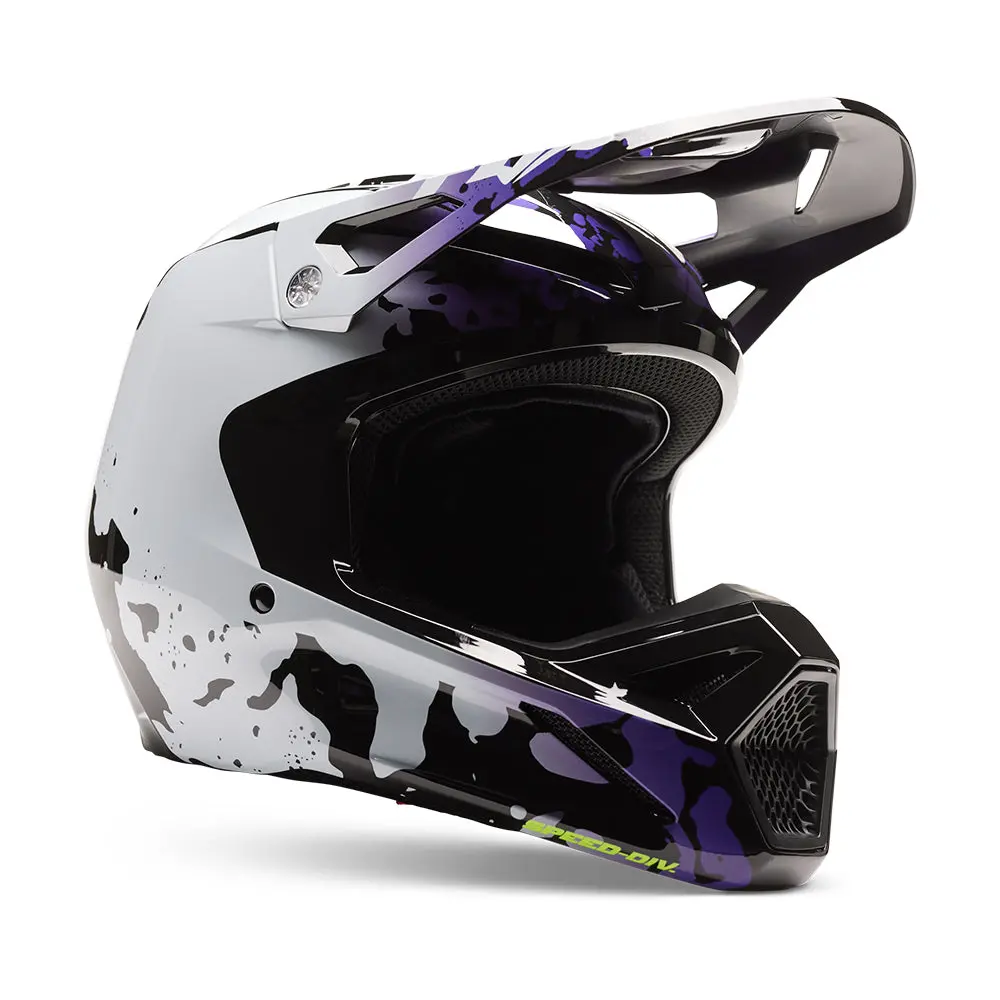 Fox Youth V1 Morphic Helmet Mips Ece [Black/White] 1