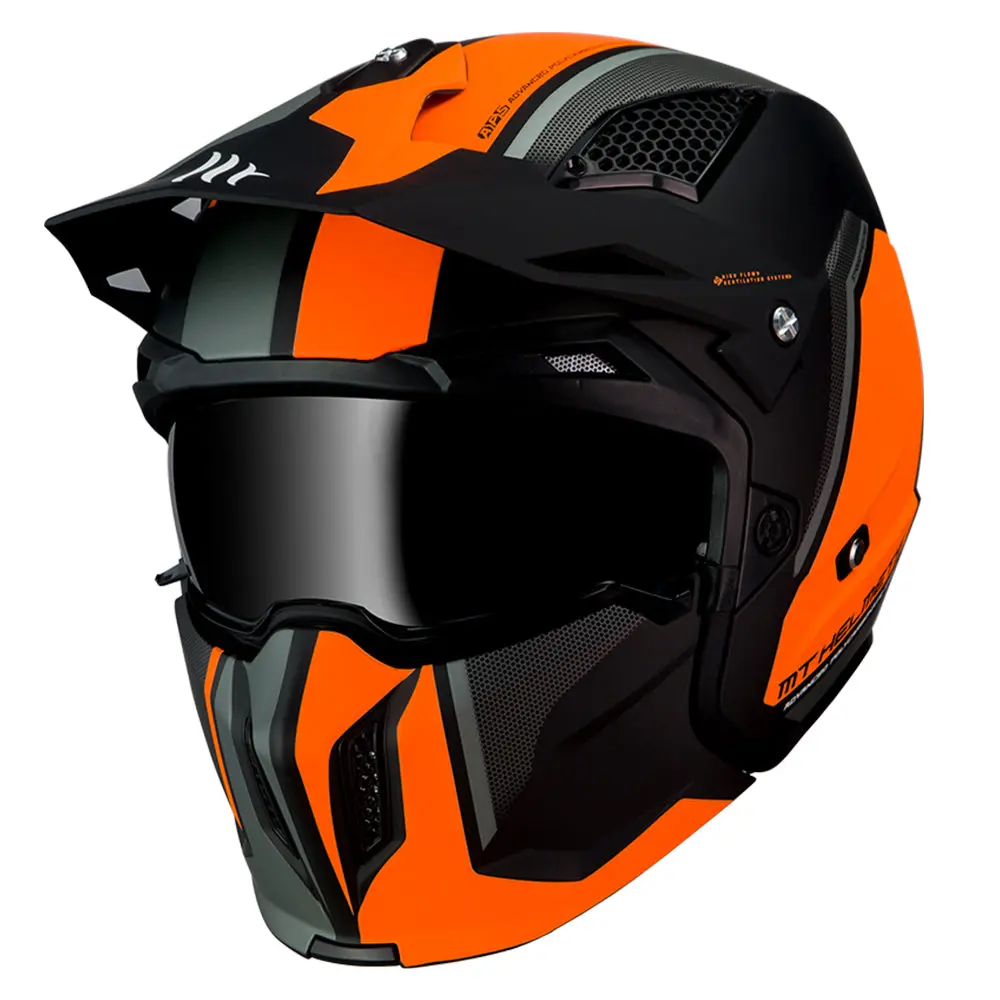 Mt Streetfighter [Twin Matt Black/Fluro Orange] 56 S 1