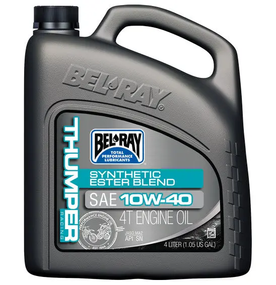 Bel-Ray Thumper Racing Synthetic Ester Blend 4T Engine Oil 1