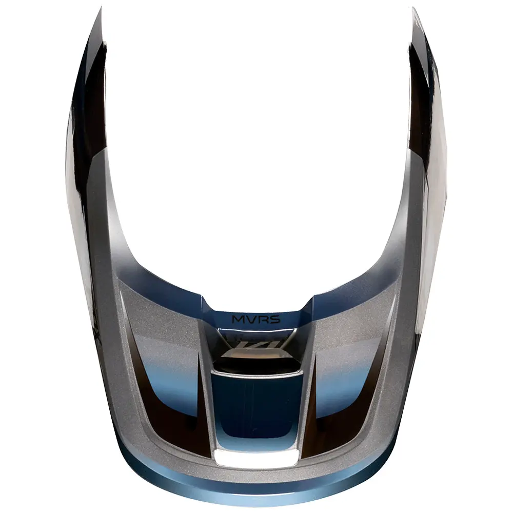 Fox Mx19 Youth V1 Helmet Visor Motif [Blue/Grey] 1
