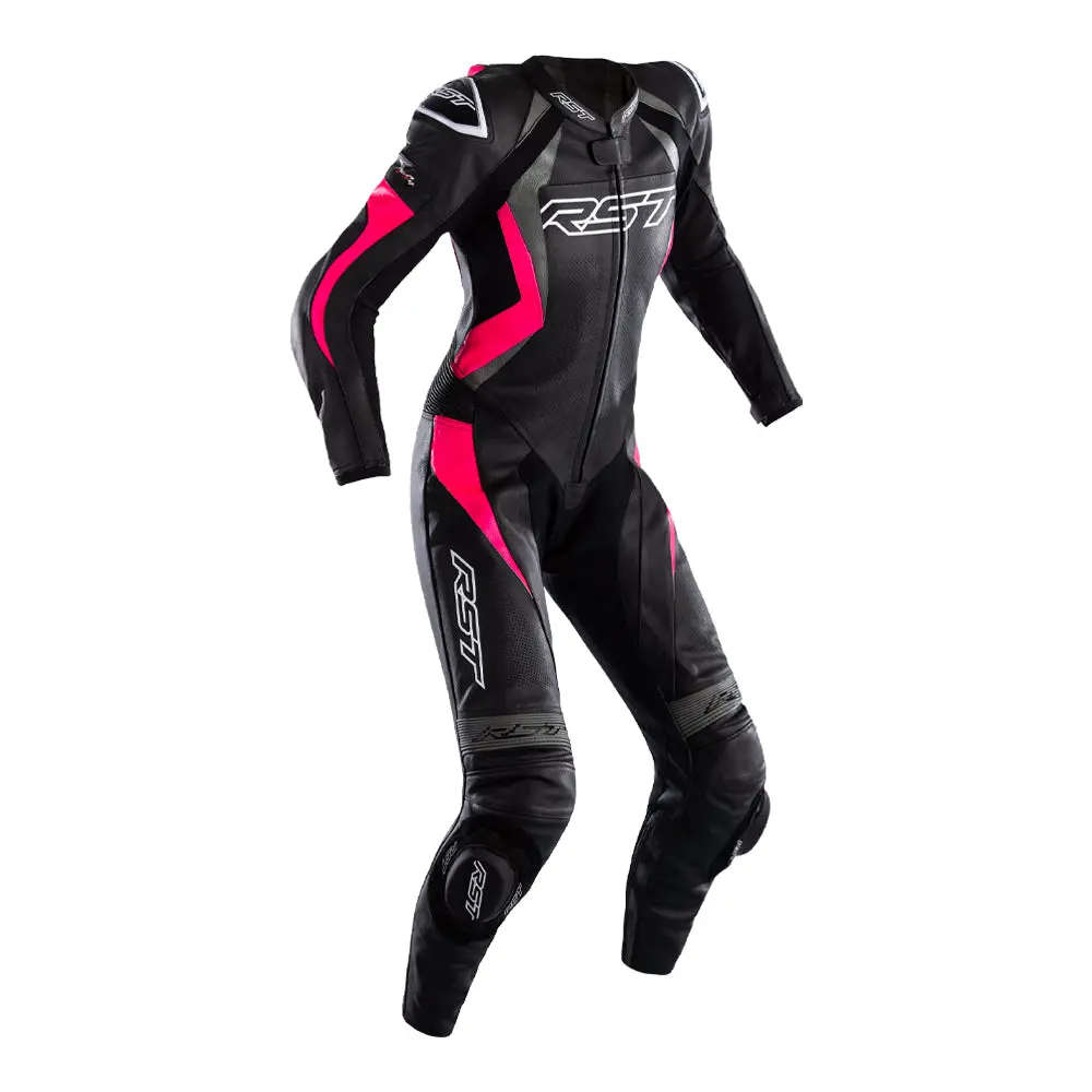 Rst Ladies Tractech Evo 4 Ce 1Pc Suit [Black/Pink/Grey] 1