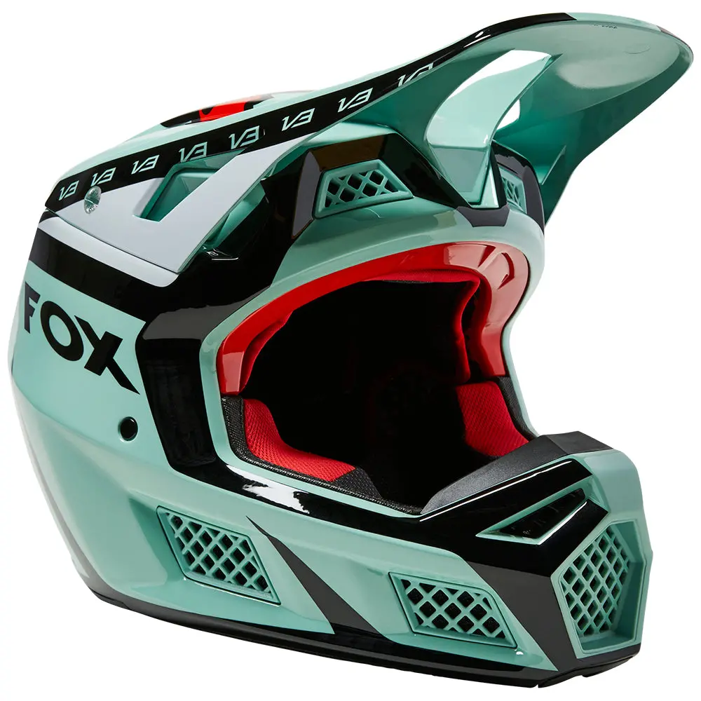 Fox V3 Rs Dvide Helmet Ece [Jade] 1