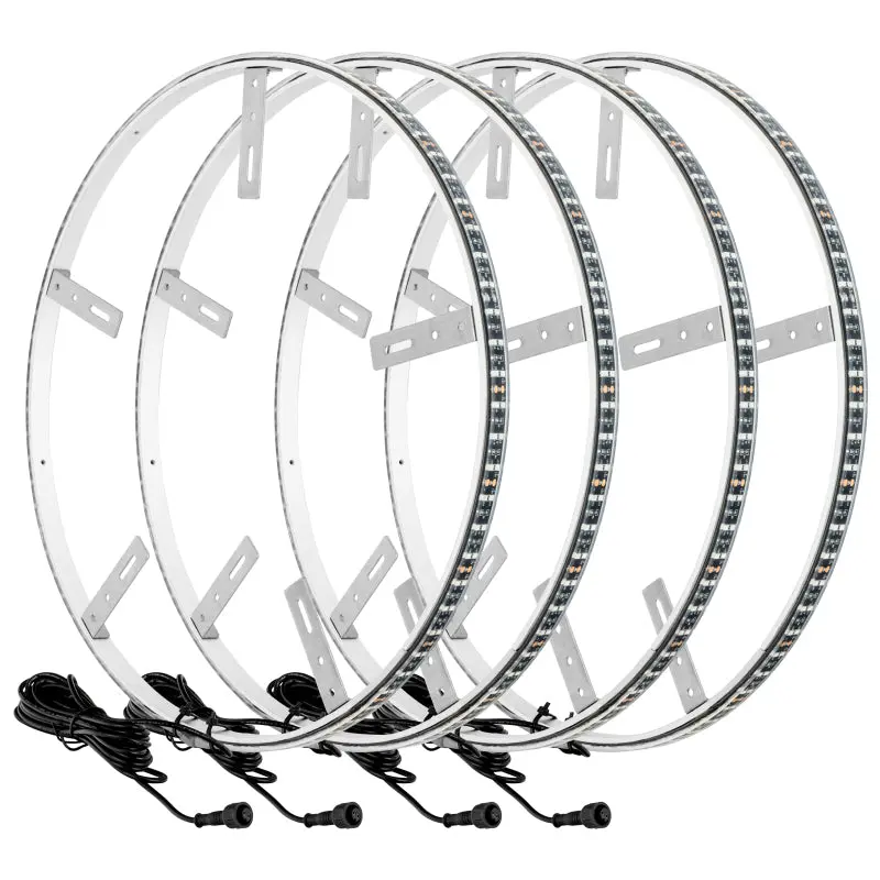 Oracle Led Wheel Rings – Dual-Row Illuminated, Blue Accent 1