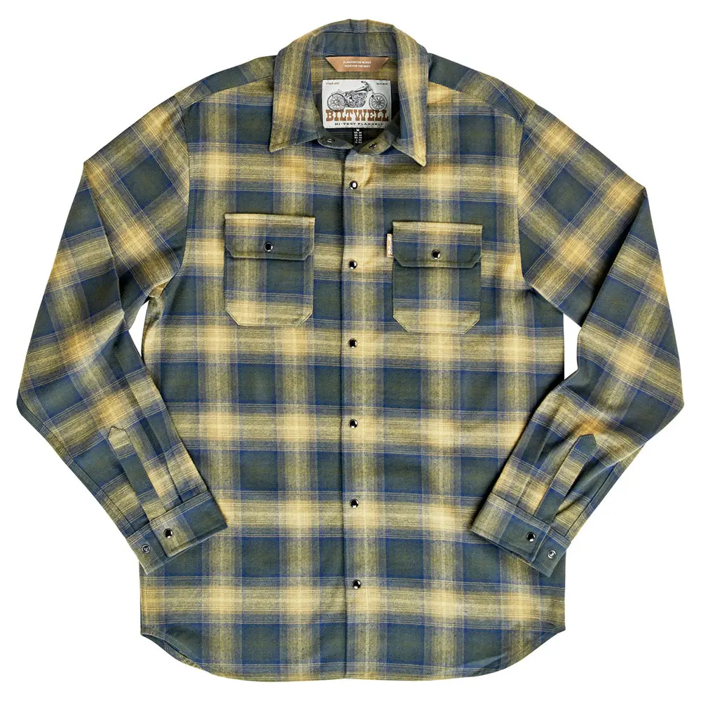 Biltwell Hi Test Flannel Shirt [Moss] 1