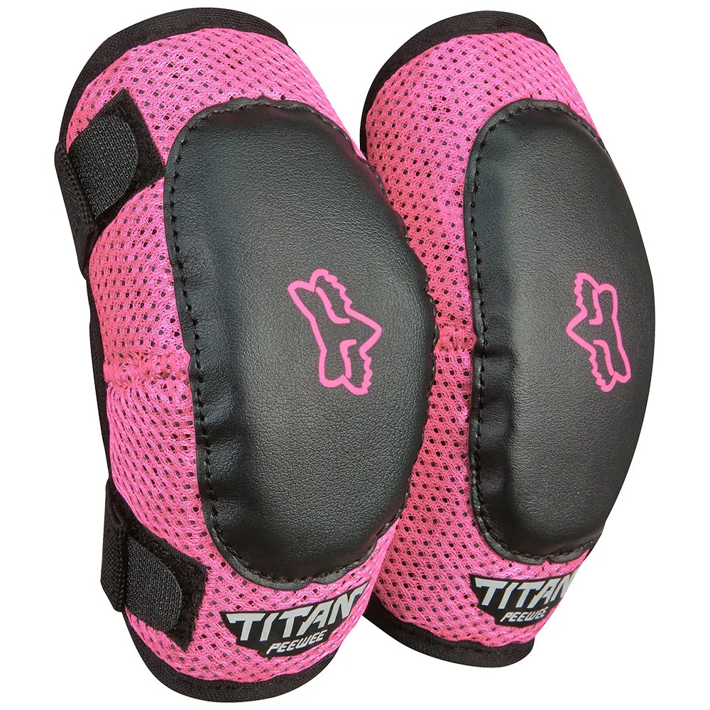 Fox Peewee Titan Elbow Guards [Black/Pink] S/M 1